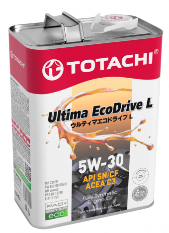 Масло моторное TOTACHI NIRO Ultima EcoDrive L 5W-30  4 л