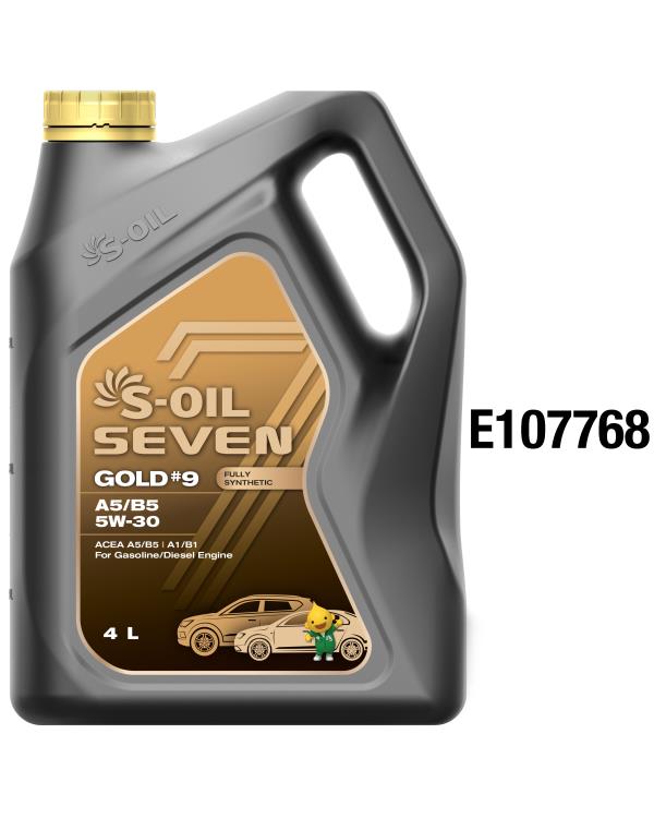 Масло моторное S-OIL GOLD #9 5W-30 Синтетическое 4 л