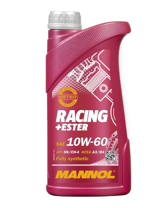 Масло моторное MANNOL 7902 Racing+Ester 10W-60 Синтетическое 1 л