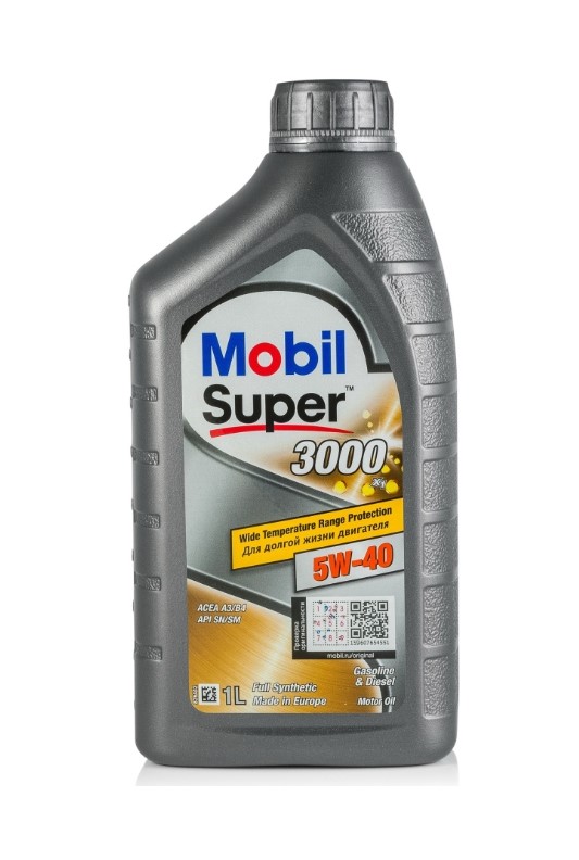 Масло моторное MOBIL Super 3000 5W-40 Синтетическое 1 л