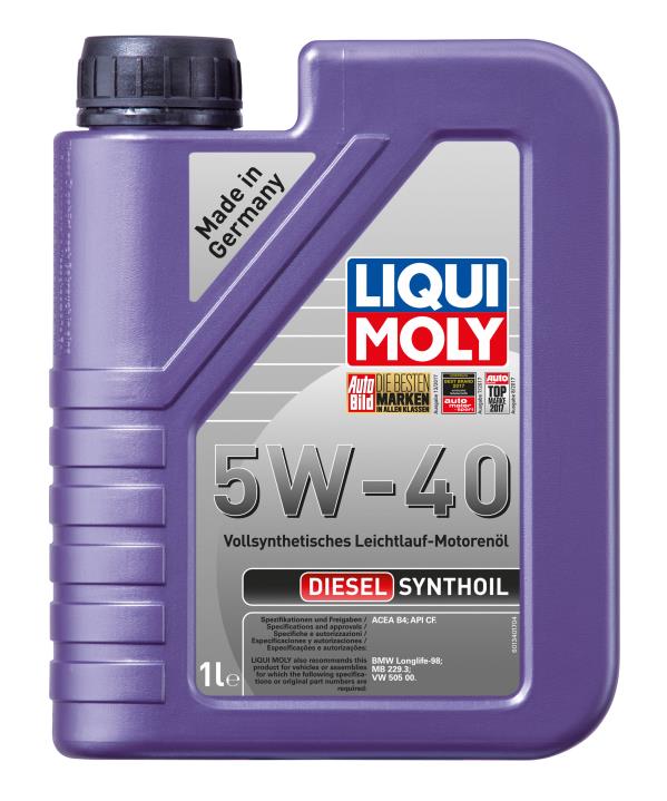 Масло моторное LIQUI MOLY Diesel Synthoil 5W-40 Синтетическое 1 