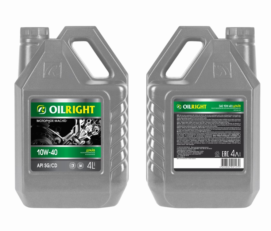 Масло моторное OILRIGHT Драйв 10W-40 Полусинтетическое 4 л