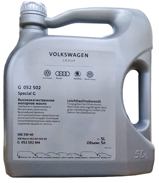 Масло моторное VAG Special G 5W-40 Синтетическое 5 л