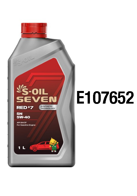 Масло моторное S-OIL RED #7 5W-40 Синтетическое 1 л
