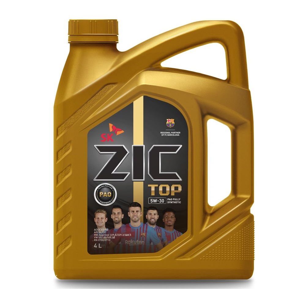 Масло моторное ZIC TOP 5W-30 Синтетическое 4 л