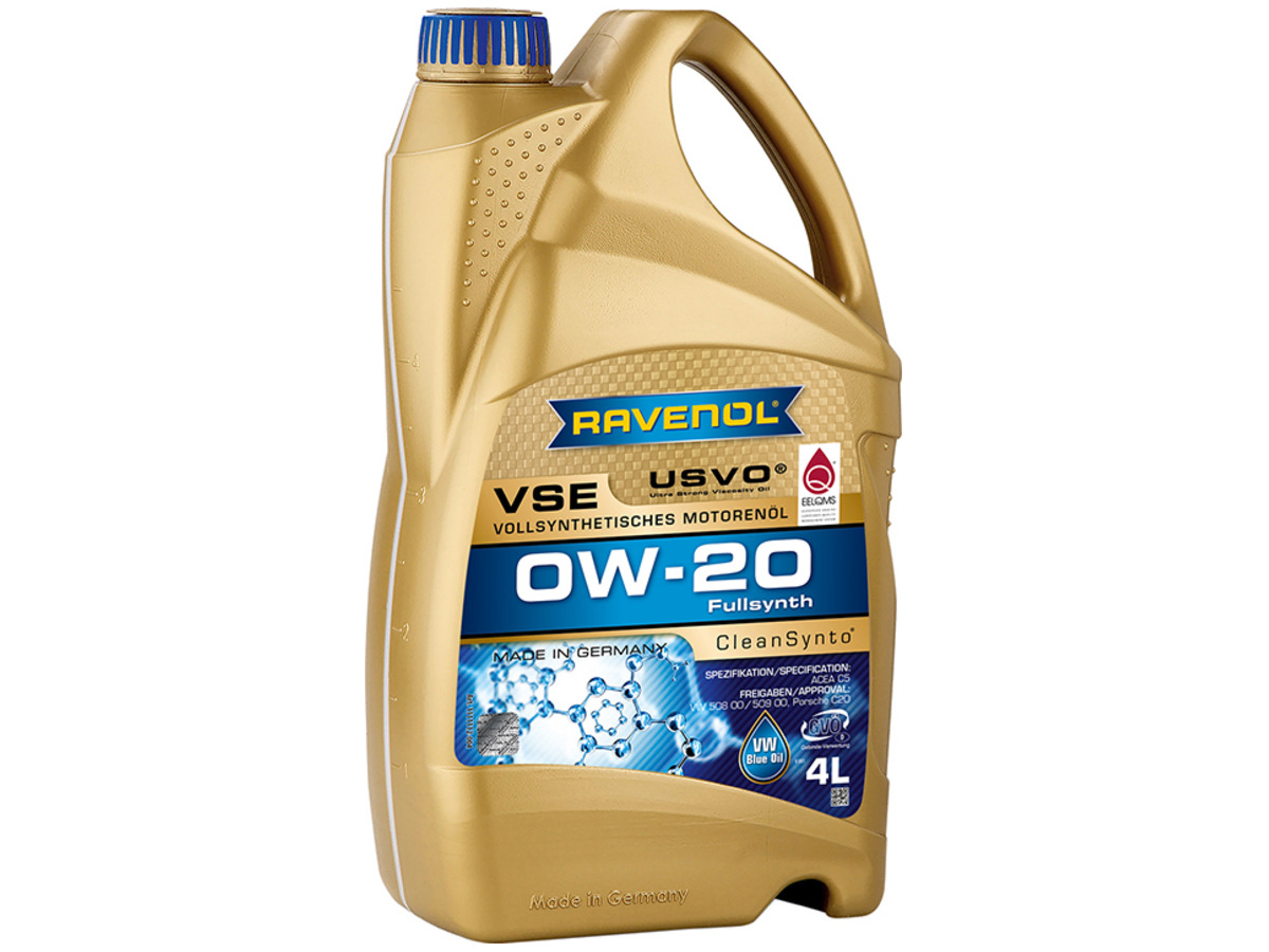 Масло моторное RAVENOL VSE 0W-20 Синтетическое 4 л