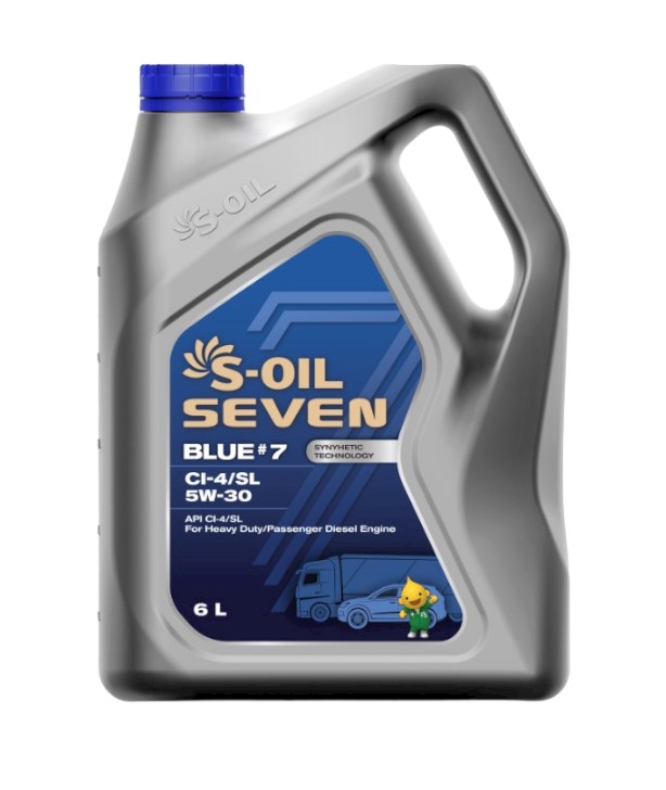 Масло моторное S-OIL BLUE #7 5W-30 Синтетическое 6 л