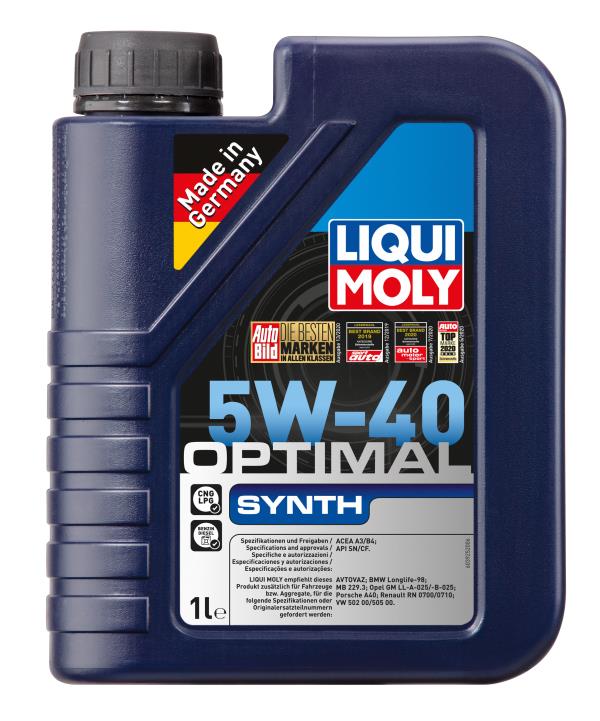 Масло моторное LIQUI MOLY Optimal Synth 5W-40 Синтетическое 1 л