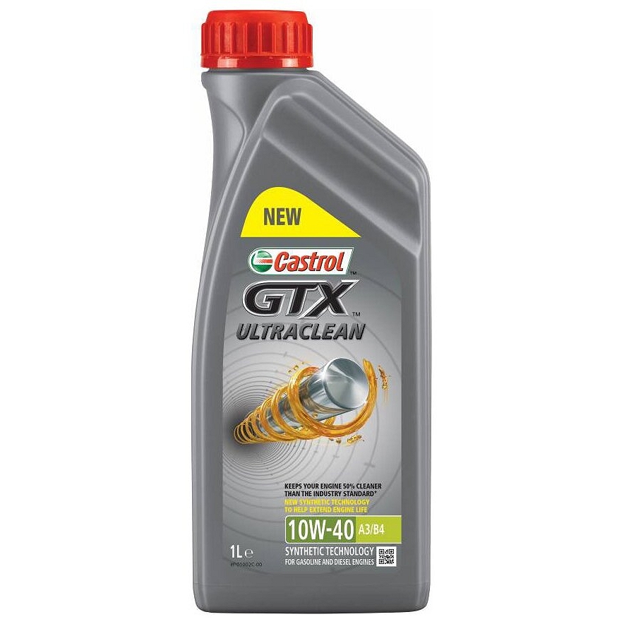 Масло моторное CASTROL GTX Ultraclean 10W-40 Полусинтетическое 6