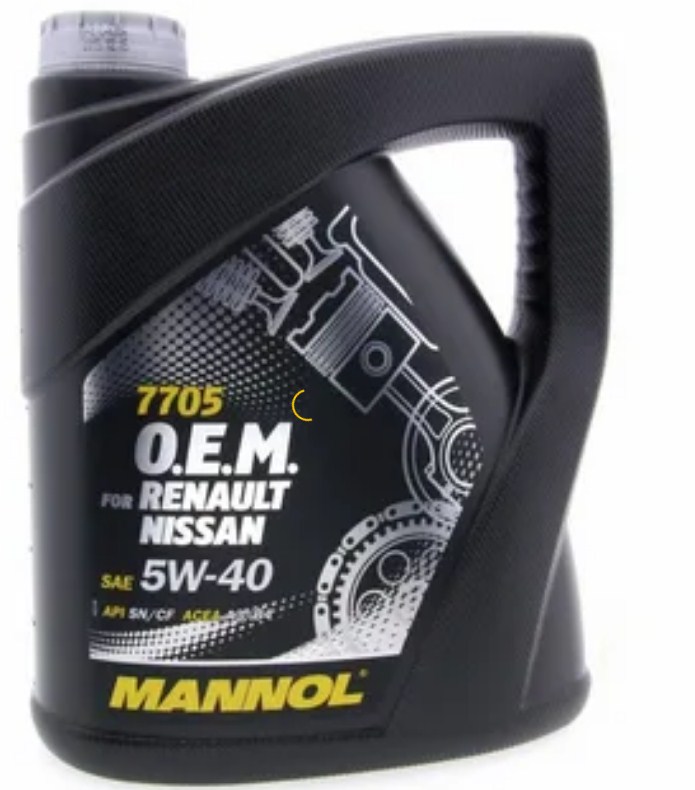 Масло моторное MANNOL 7705 O.E.M 5W-40 Синтетическое 4 л