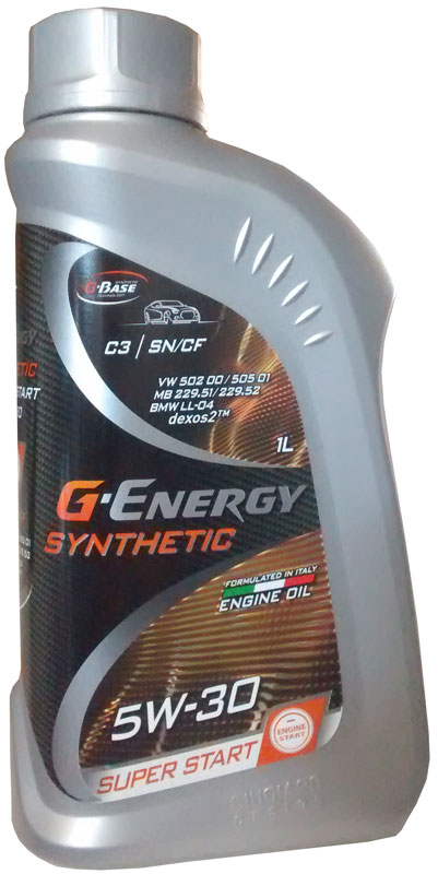 Масло моторное G-ENERGY Synthetic Super Start 5W-30 Синтетическо