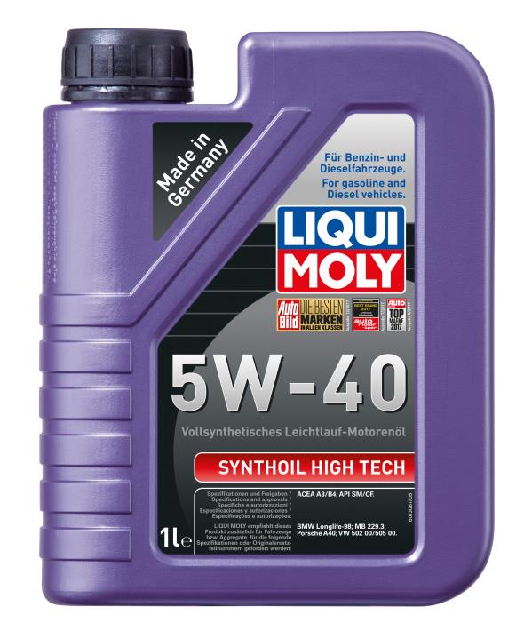 Масло моторное LIQUI MOLY Synthoil High Tech 5W-40 Синтетическое