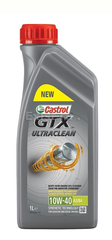 Масло моторное CASTROL GTX Ultraclean 10W-40 Полусинтетическое 1