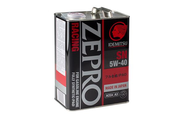Масло моторное IDEMITSU ZEPRO RACING 5W-40 Синтетическое 4 л