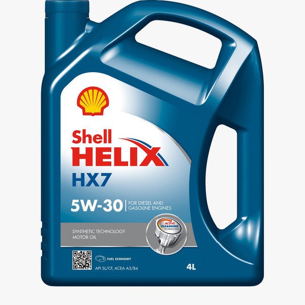 Масло моторное SHELL Helix HX7 5W-30 Полусинтетическое 4 л