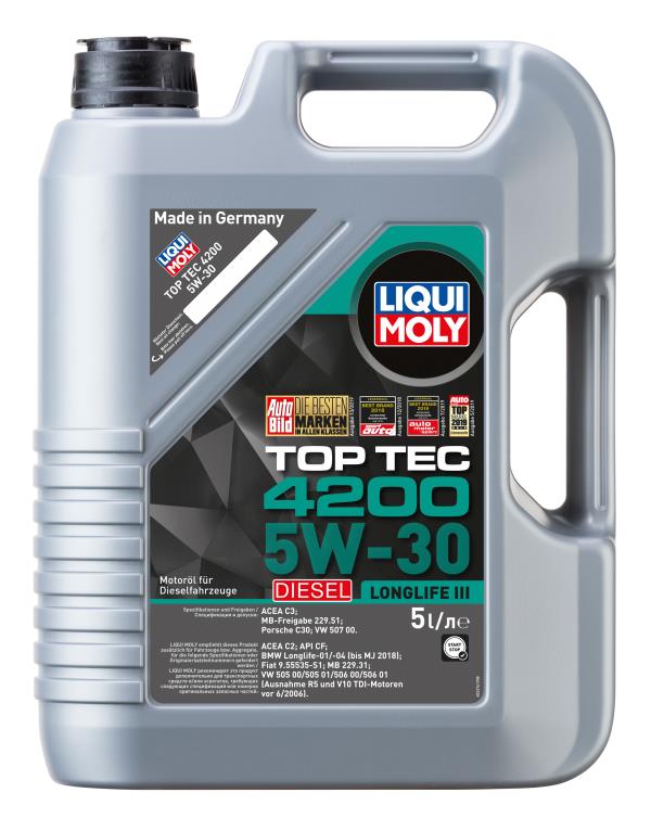 Масло моторное LIQUI MOLY Top Tec 4200 Diesel New Generation 5W-