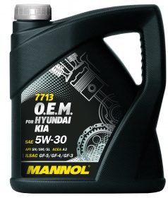 Масло моторное MANNOL 7713 O.E.M. for Korean cars 5W-30 Синтетич