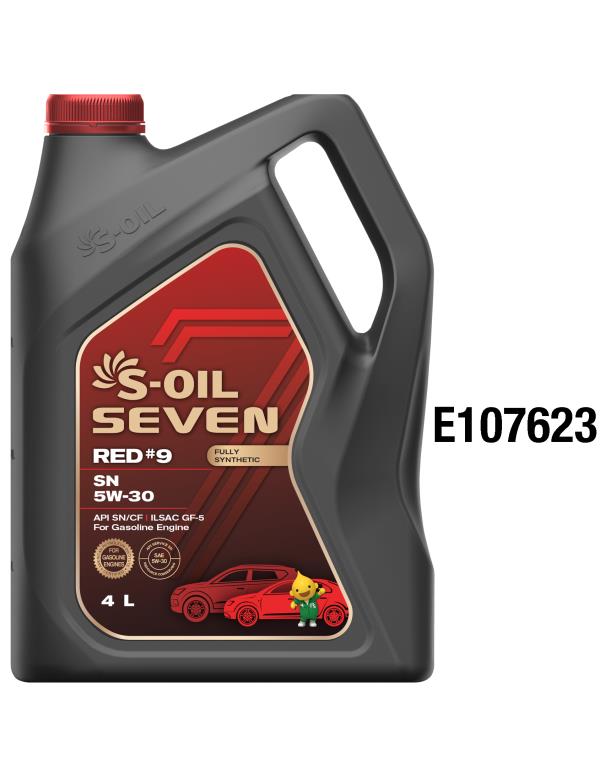 Масло моторное S-OIL RED #9 5W-30 Синтетическое 4 л