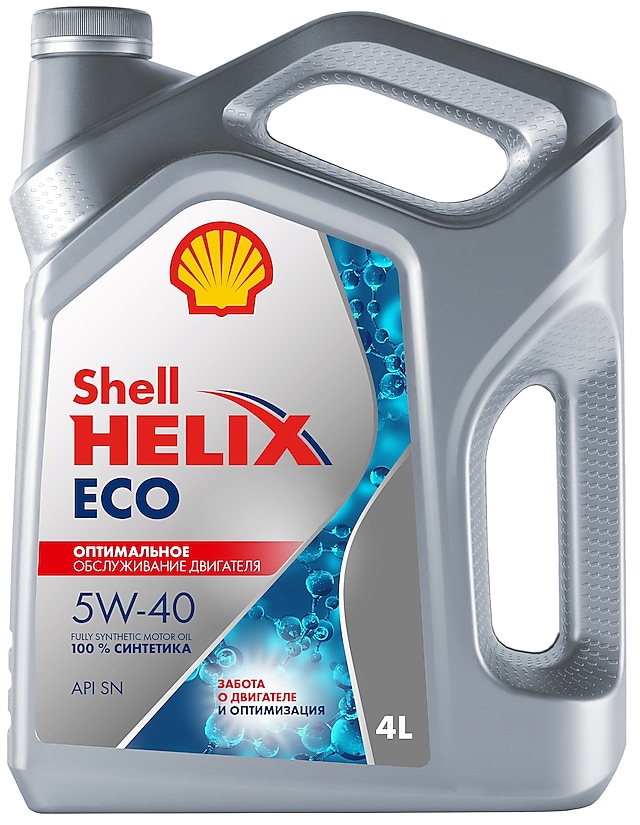 Масло моторное SHELL Helix ECO 5W-40 Синтетическое 4 л