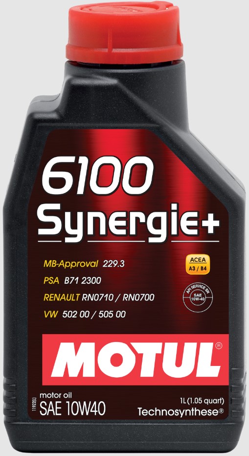 Масло моторное MOTUL 6100 Synergie+ 10W-40 Синтетическое 1 л
