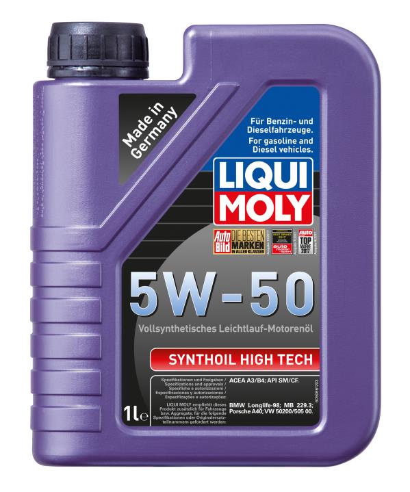 Масло моторное LIQUI MOLY Synthoil High Tech 5W-50 Синтетическое